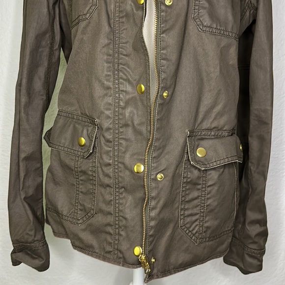 J. Crew Waxed Cotton Field Jacket Medium Tall - Picture 4 of 12